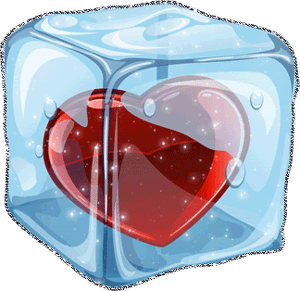 Gif animé coeur glacé